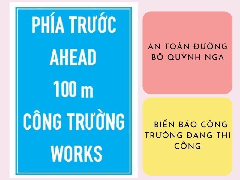 biển báo cảnh báo nguy hiểm tại công trường